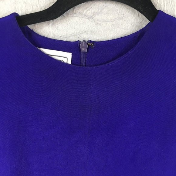 Vintage Silk Dress Womens 4 Purple Career Event Occasion Wedding Cocktail Formal - Picture 11 of 16